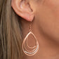 Outrageously Opulent - Copper - Paparazzi Earring Image