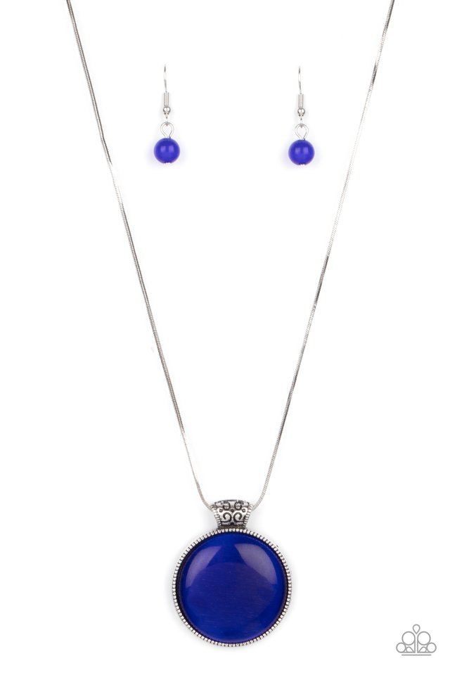 Look Into My Aura - Blue - Paparazzi Necklace Image