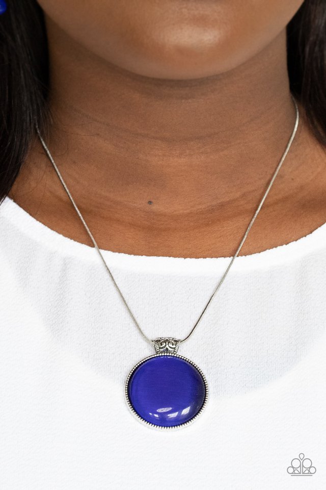 Look Into My Aura - Blue - Paparazzi Necklace Image