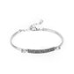 ​Showy Sparkle - Silver - Paparazzi Bracelet Image