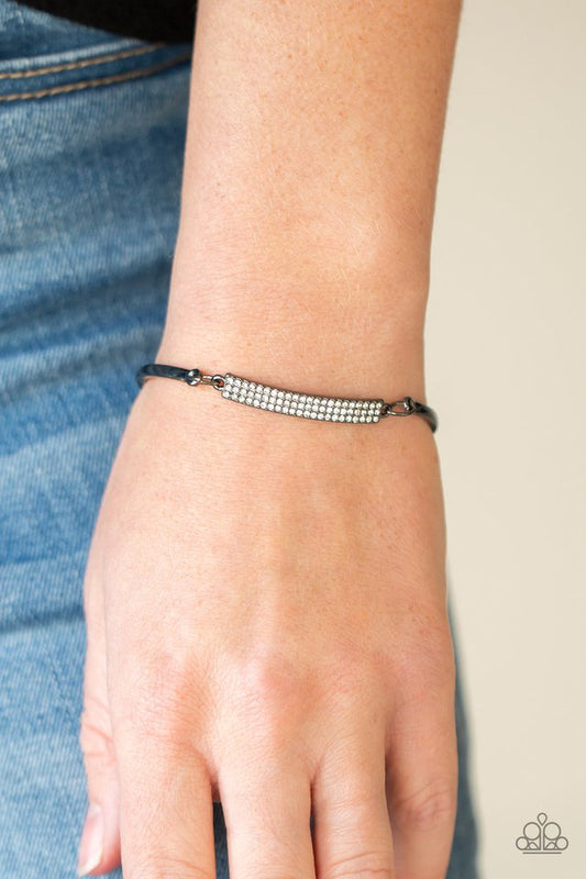 Showy Sparkle - Black - Paparazzi Bracelet Image