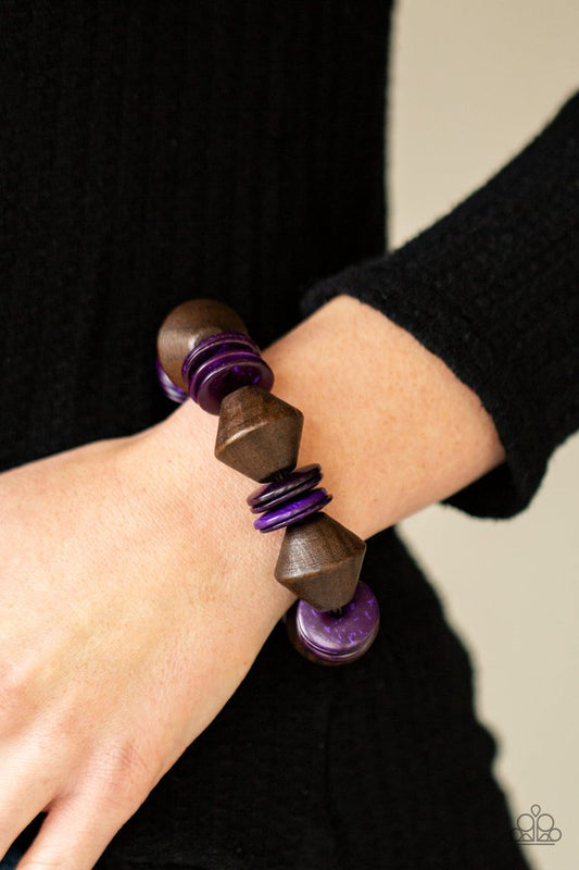 ​Bermuda Boardwalk - Purple - Paparazzi Bracelet Image