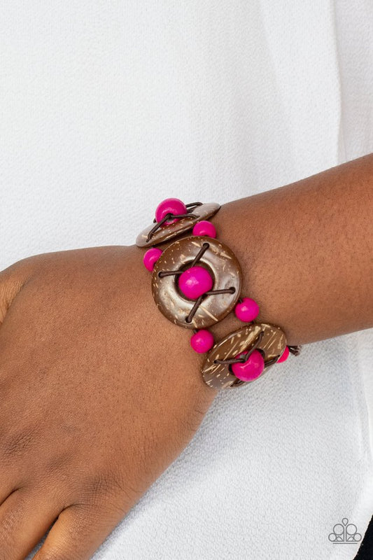 ​Island Adventure - Pink - Paparazzi Bracelet Image