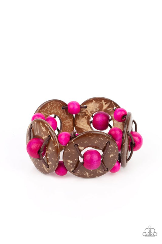 ​Island Adventure - Pink - Paparazzi Bracelet Image