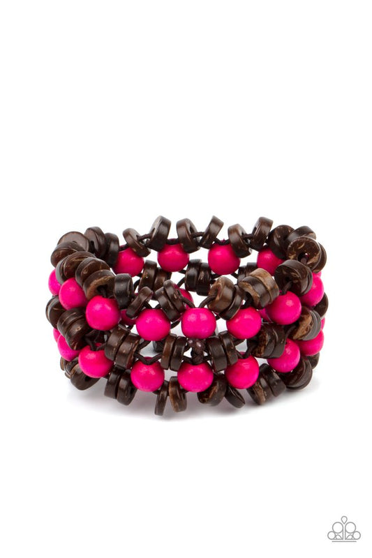 Tahiti Tourist - Pink - Paparazzi Bracelet Image