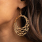 Urban Lineup - Gold - Paparazzi Earring Image