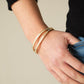 ​A Show of FIERCE - Gold - Paparazzi Bracelet Image