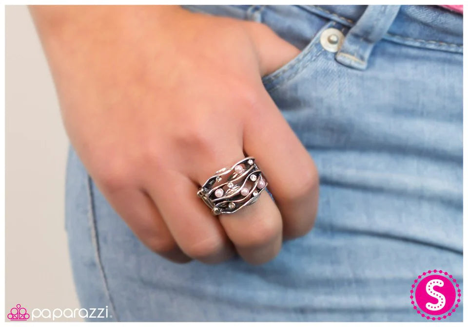 Anillo Paparazzi ~ Feliz como una almeja - Rosa