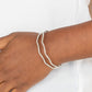 Delicate Dazzle - White - Paparazzi Bracelet Image