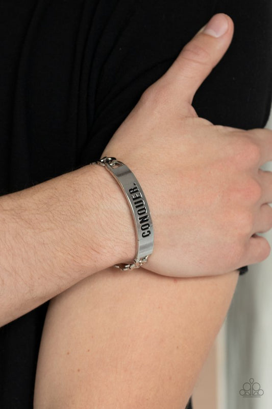 Conquer Your Fears​ - Silver - Paparazzi Bracelet Image