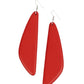 Scuba Dream - Red - Paparazzi Earring Image