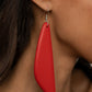 Scuba Dream - Red - Paparazzi Earring Image