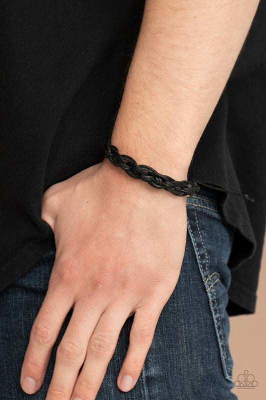 Rugged Adventure - Black - Paparazzi Bracelet Image