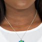 ​Stellar Serenity - Green - Paparazzi Necklace Image