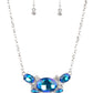 Cosmic Coronation - Blue - Paparazzi Necklace Image