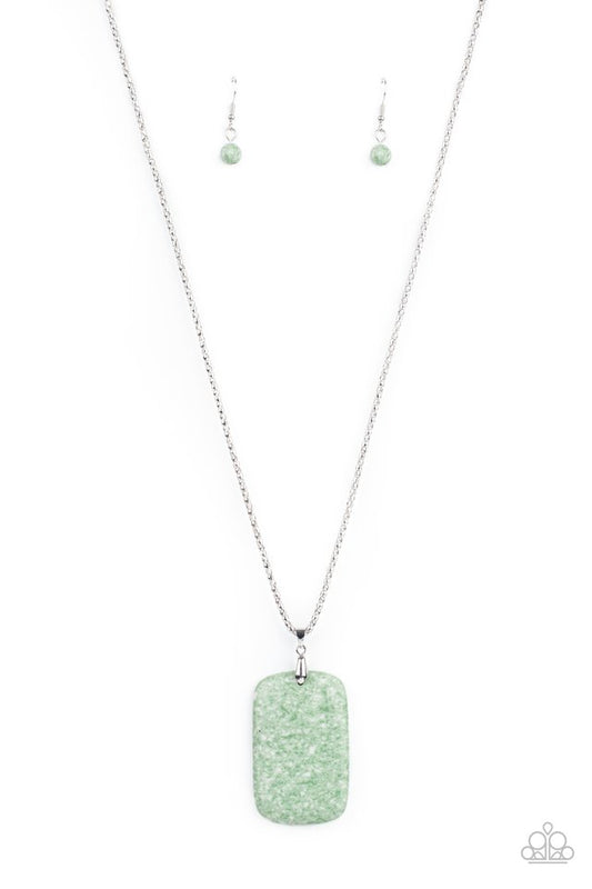 Fundamentally Funky - Green - Paparazzi Necklace Image