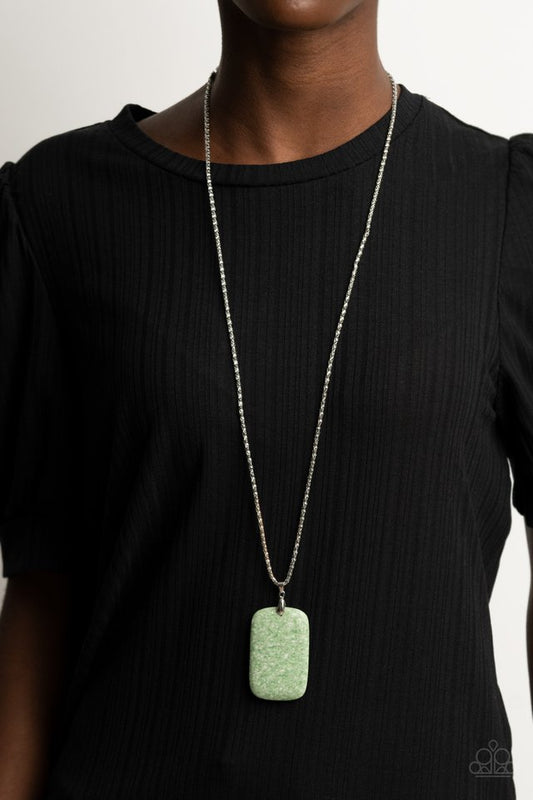 Fundamentally Funky - Green - Paparazzi Necklace Image