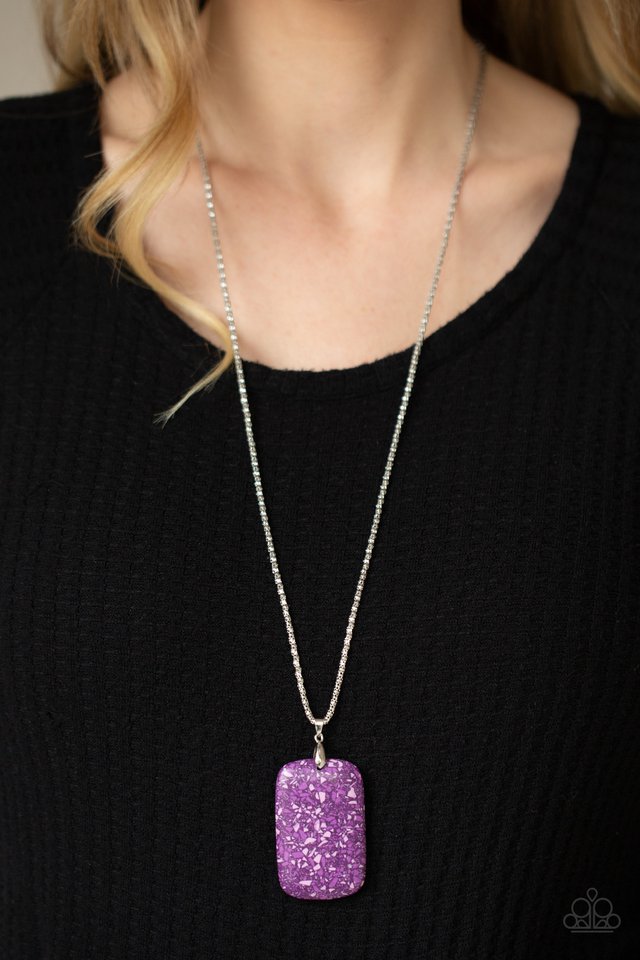 Fundamentally Funky - Purple - Paparazzi Necklace Image