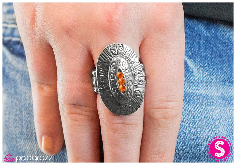 Anillo Paparazzi ~ Tigresa - Naranja