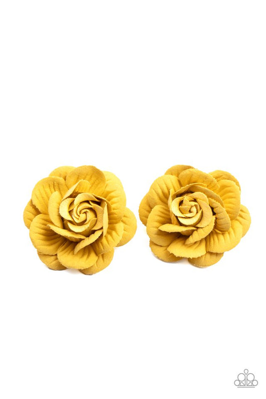 Best of Buds - Yellow - Paparazzi Hair Accessories Image