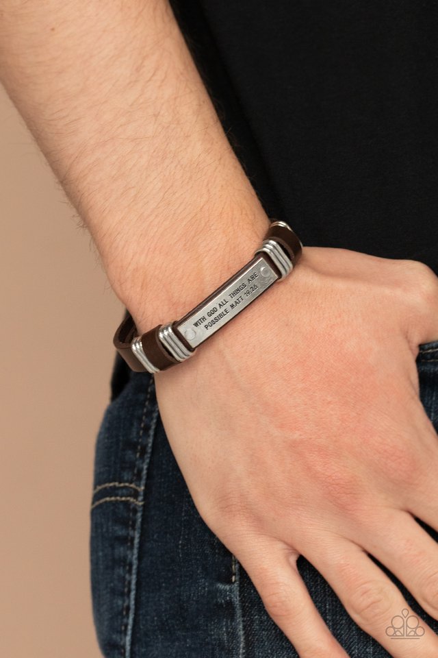 Make It Possible - Brown - Paparazzi Bracelet Image