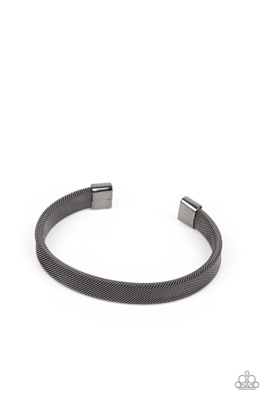 ​​Quit MESHing around - Black - Paparazzi Bracelet Image