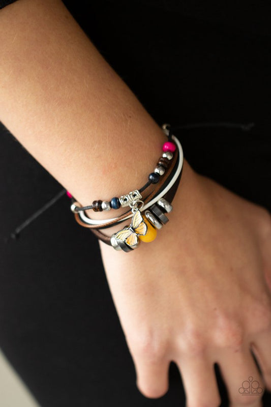 Bodacious Butterfly - Multi - Paparazzi Bracelet Image