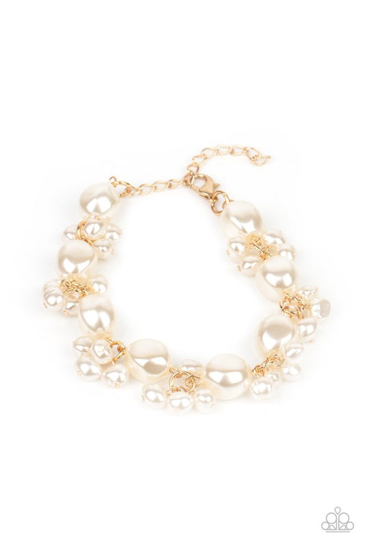 ​Imperfectly Perfect - Gold - Paparazzi Bracelet Image