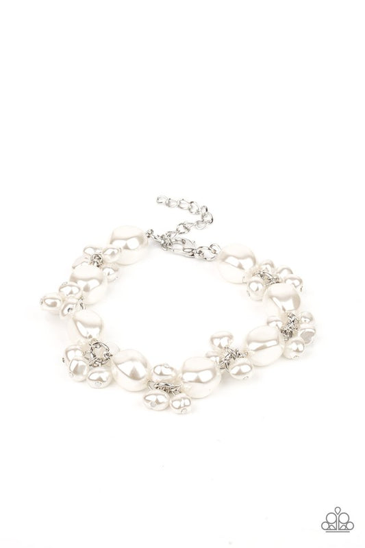 Imperfectly Perfect - White - Paparazzi Bracelet Image