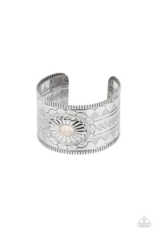 ​Aztec Artisan - White - Paparazzi Bracelet Image