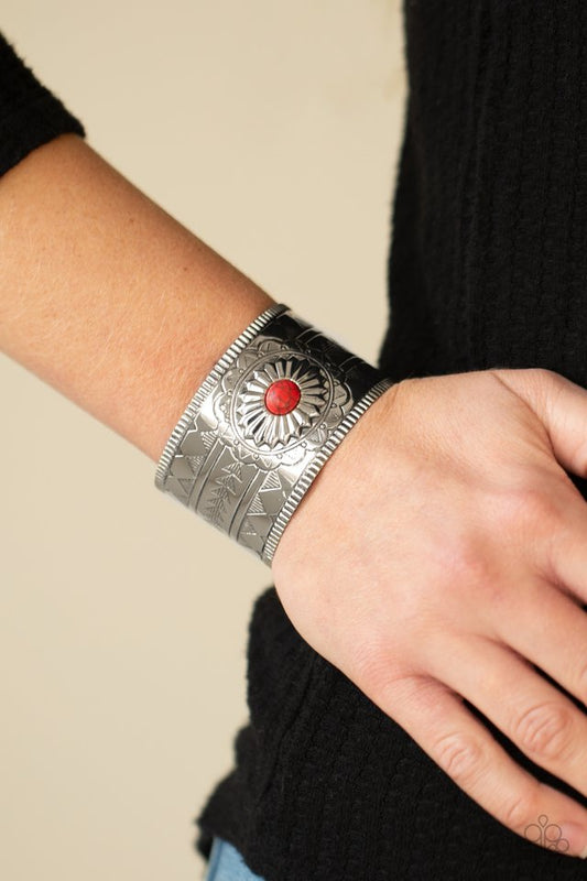 Aztec Artisan - Red - Paparazzi Bracelet Image