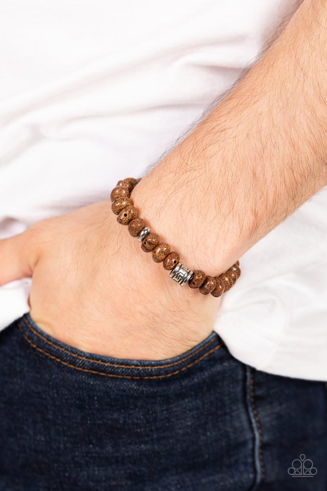 ​Natural State of Mind - Brown - Paparazzi Bracelet Image