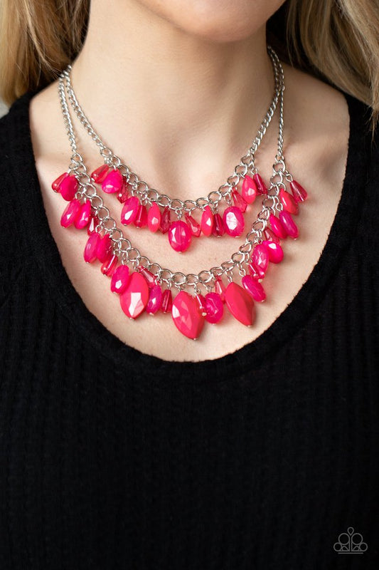 Midsummer Mixer - Pink - Paparazzi Necklace Image