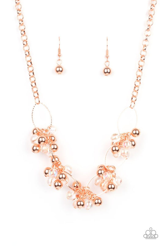 Effervescent Ensemble - Copper - Paparazzi Necklace Image