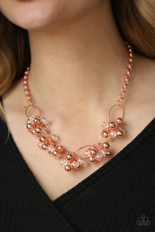 Effervescent Ensemble - Copper - Paparazzi Necklace Image