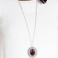 ​Oh My Medallion - Purple - Paparazzi Necklace Image