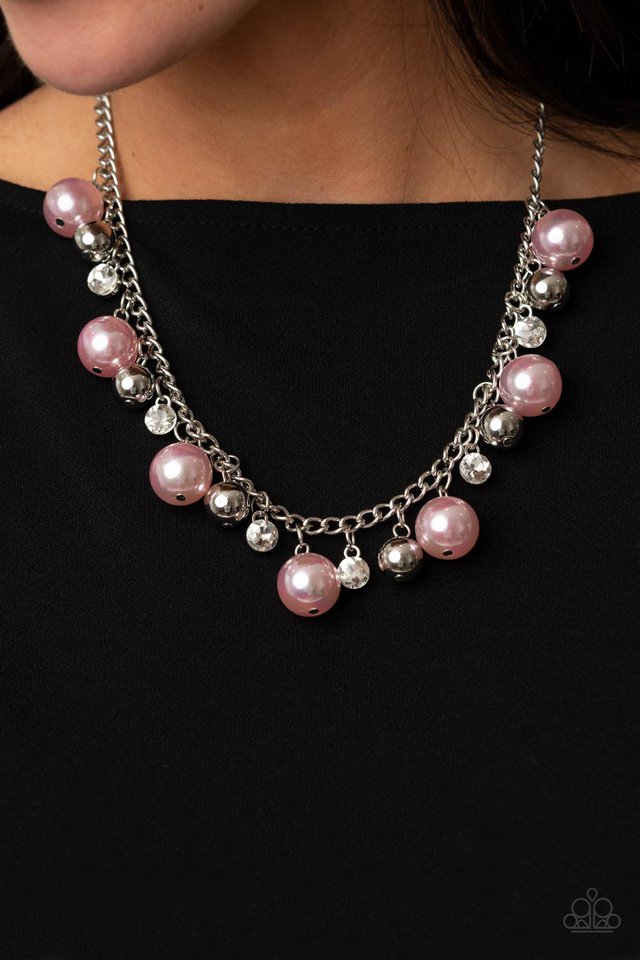 Galactic Gala - Pink - Paparazzi Necklace Image