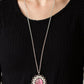 Oh My Medallion - Pink - Paparazzi Necklace Image