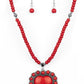 ​A Heart Of Stone - Red - Paparazzi Necklace Image