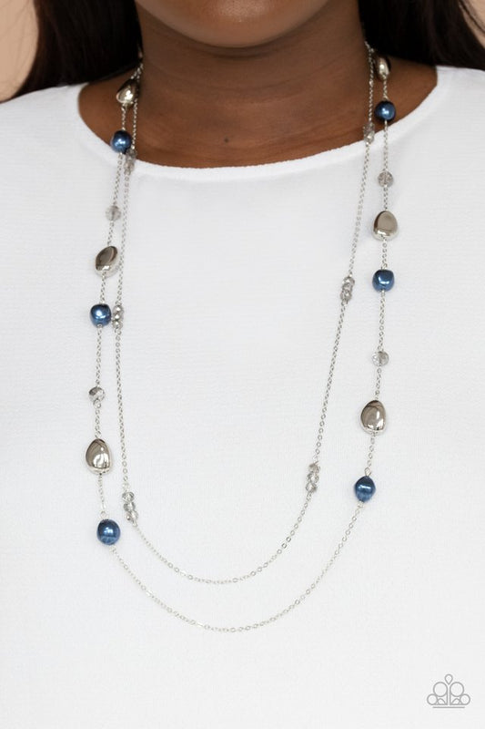 Gala Goals - Blue - Paparazzi Necklace Image