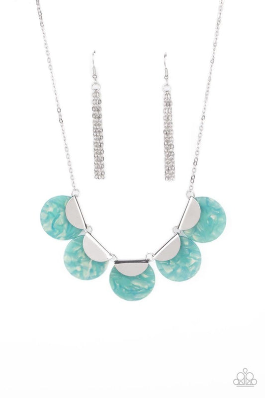 Mermaid Oasis - Blue - Paparazzi Necklace Image