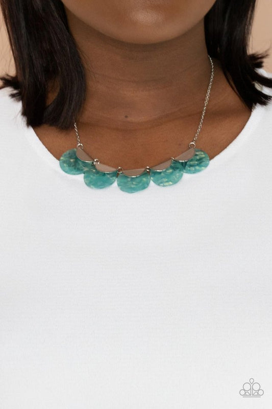 Mermaid Oasis - Blue - Paparazzi Necklace Image