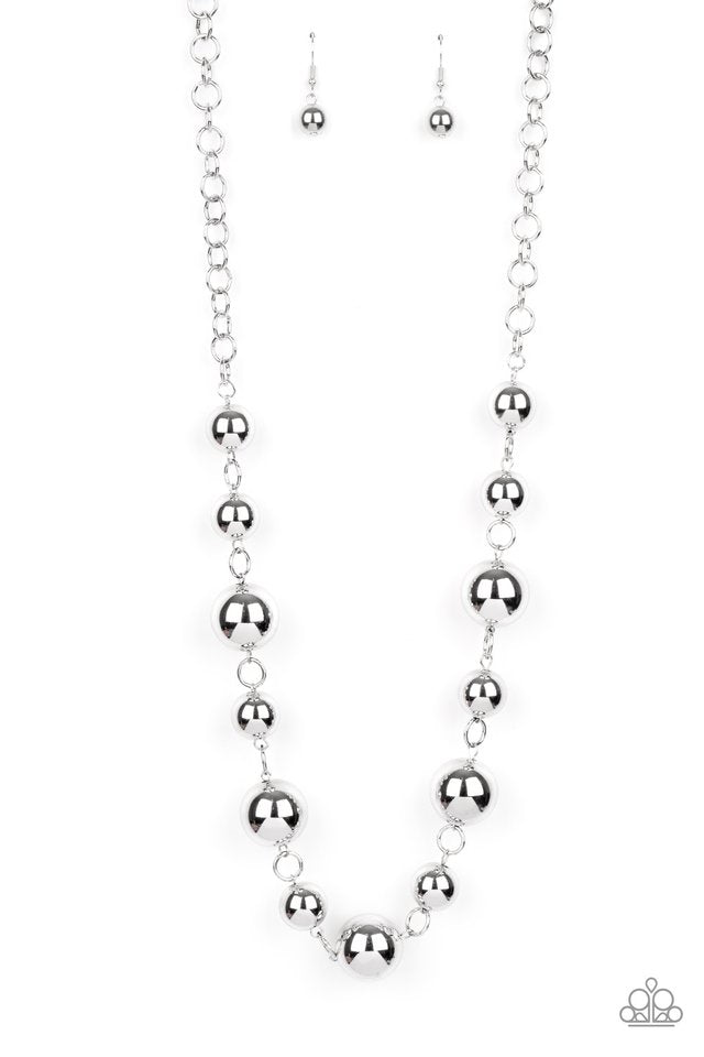 Commanding Composure - Silver - Paparazzi Necklace Image