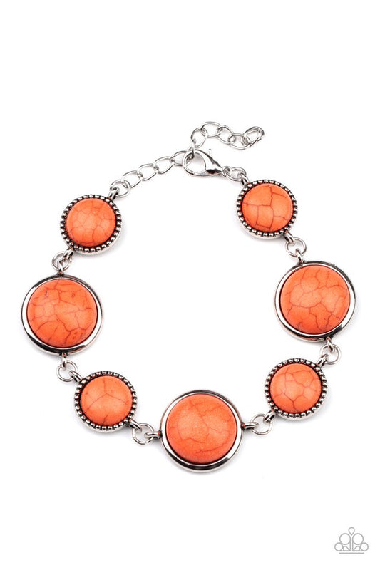 Turn Up The Terra - Orange - Paparazzi Bracelet Image