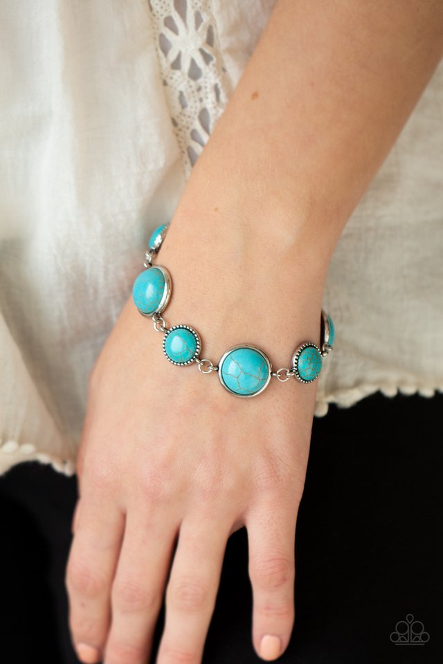 Turn Up The Terra - Blue - Paparazzi Bracelet Image