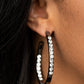 ​Borderline Brilliance - Black - Paparazzi Earring Image