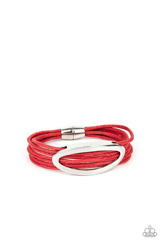 Corded Couture - Red - Paparazzi Bracelet Image