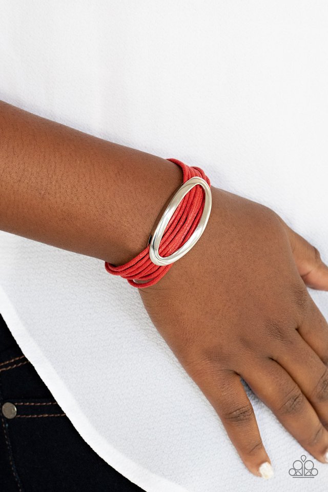Corded Couture - Red - Paparazzi Bracelet Image
