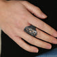 Open Fire - Black - Paparazzi Ring Image