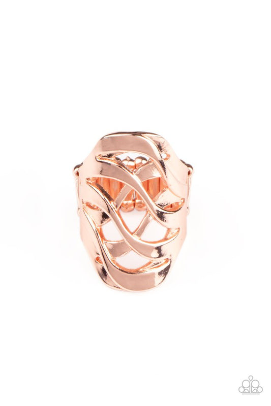 Open Fire - Copper - Paparazzi Ring Image